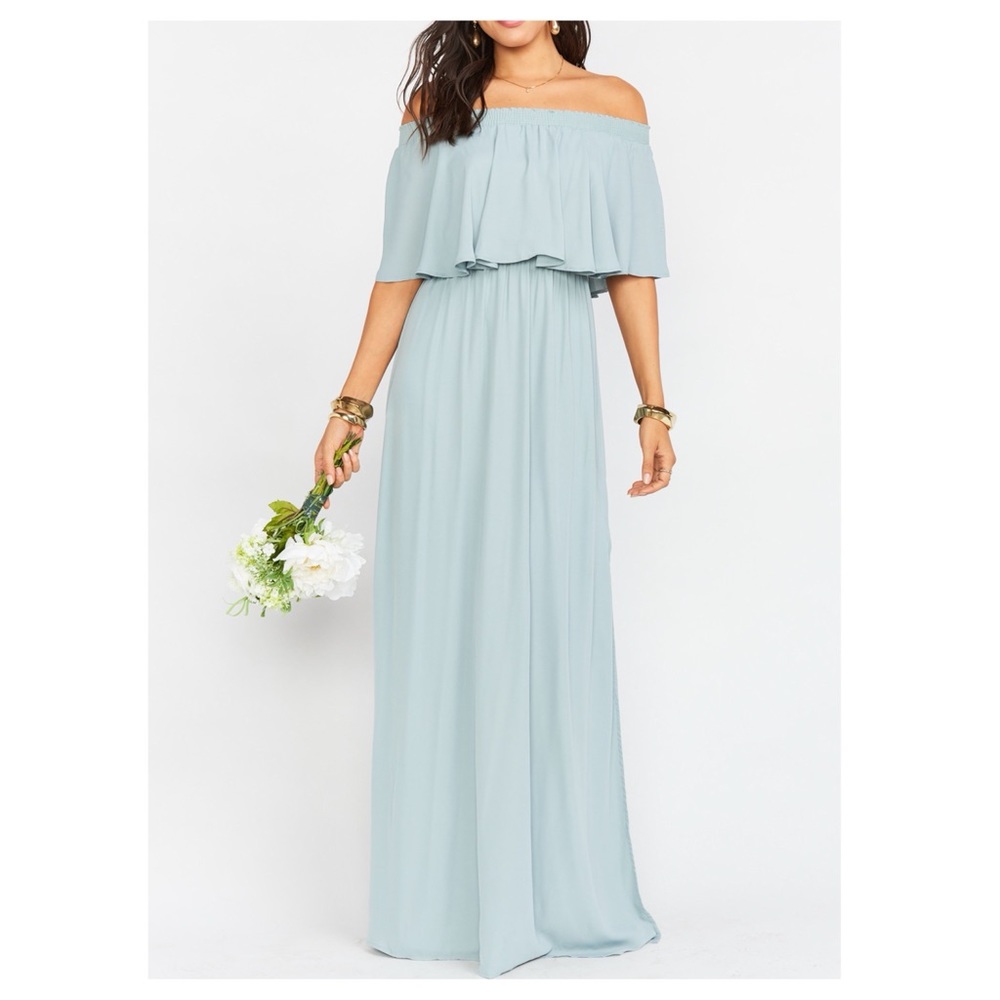 Show Me Your Mumu Hacienda Maxi Dress Silver Sage